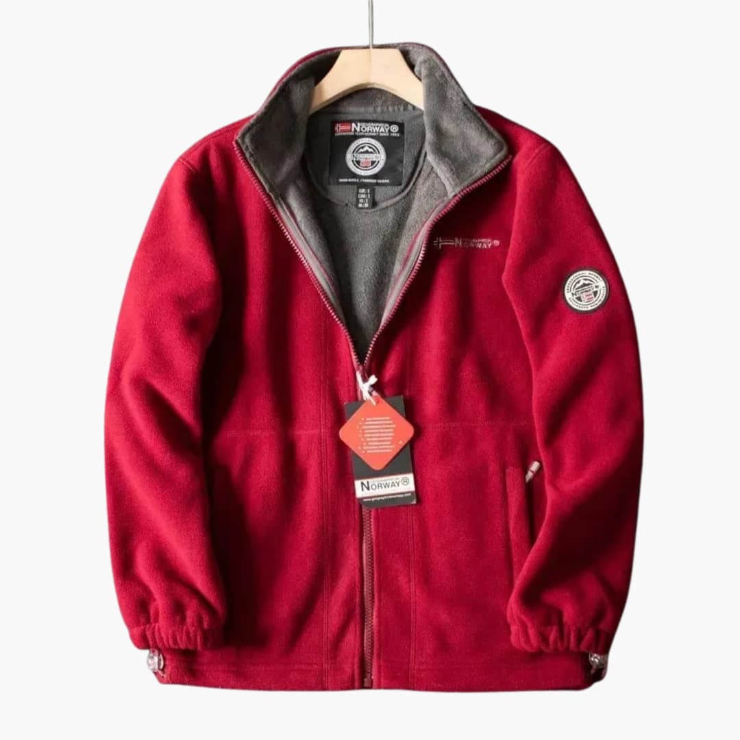 Levoire | Pull Fleece Long À Zippé Chaleureux Rot