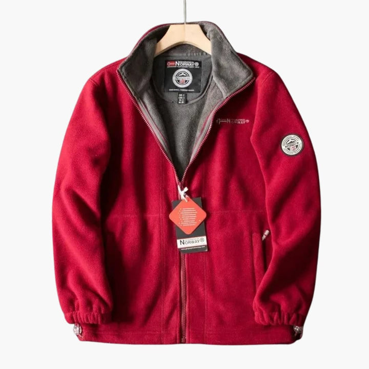 Levoire | Pull Fleece Long À Zippé Chaleureux Rot