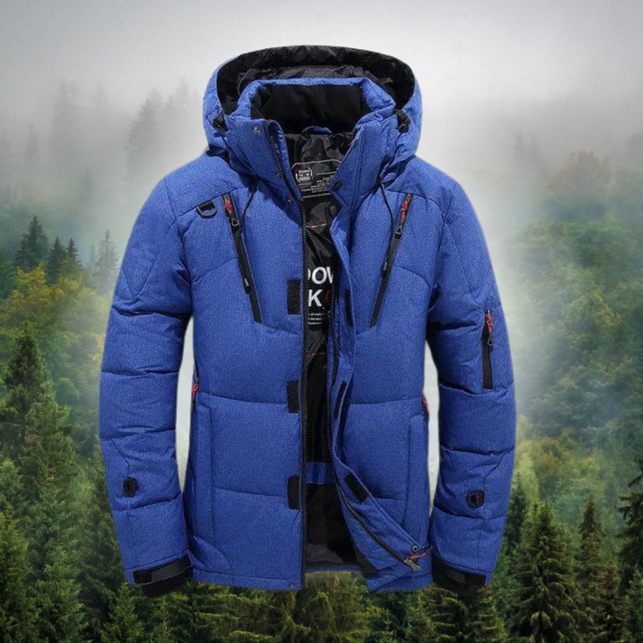 Levoire | Parka Avec Manchons, Capuche Amovible Bleu