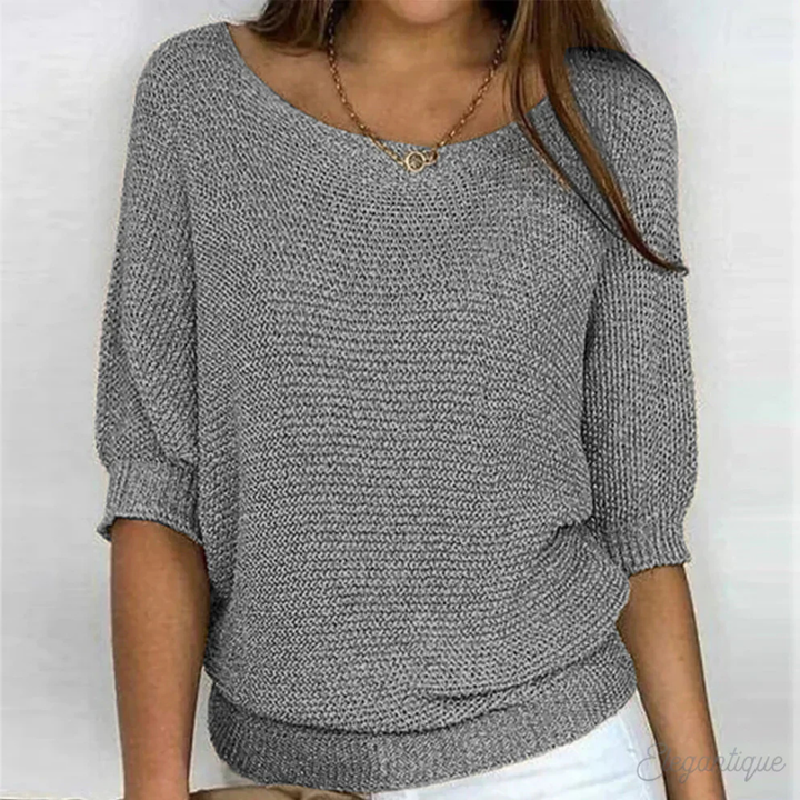 Levoire | Levoire | Pull À Manches Longues En Tricot Pour - Femmes - Élégant Gris