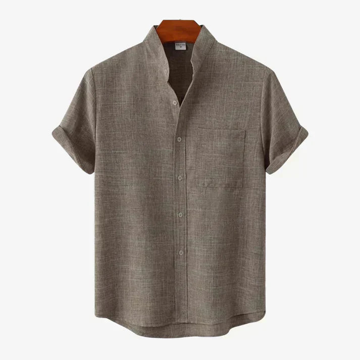 Levoire | Chemise De Loisirs En Lin De Luxe Kaki