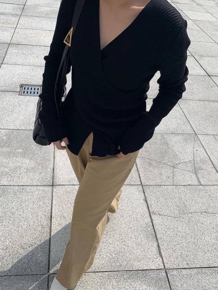 Levoire | Col Coton Croisé Pull