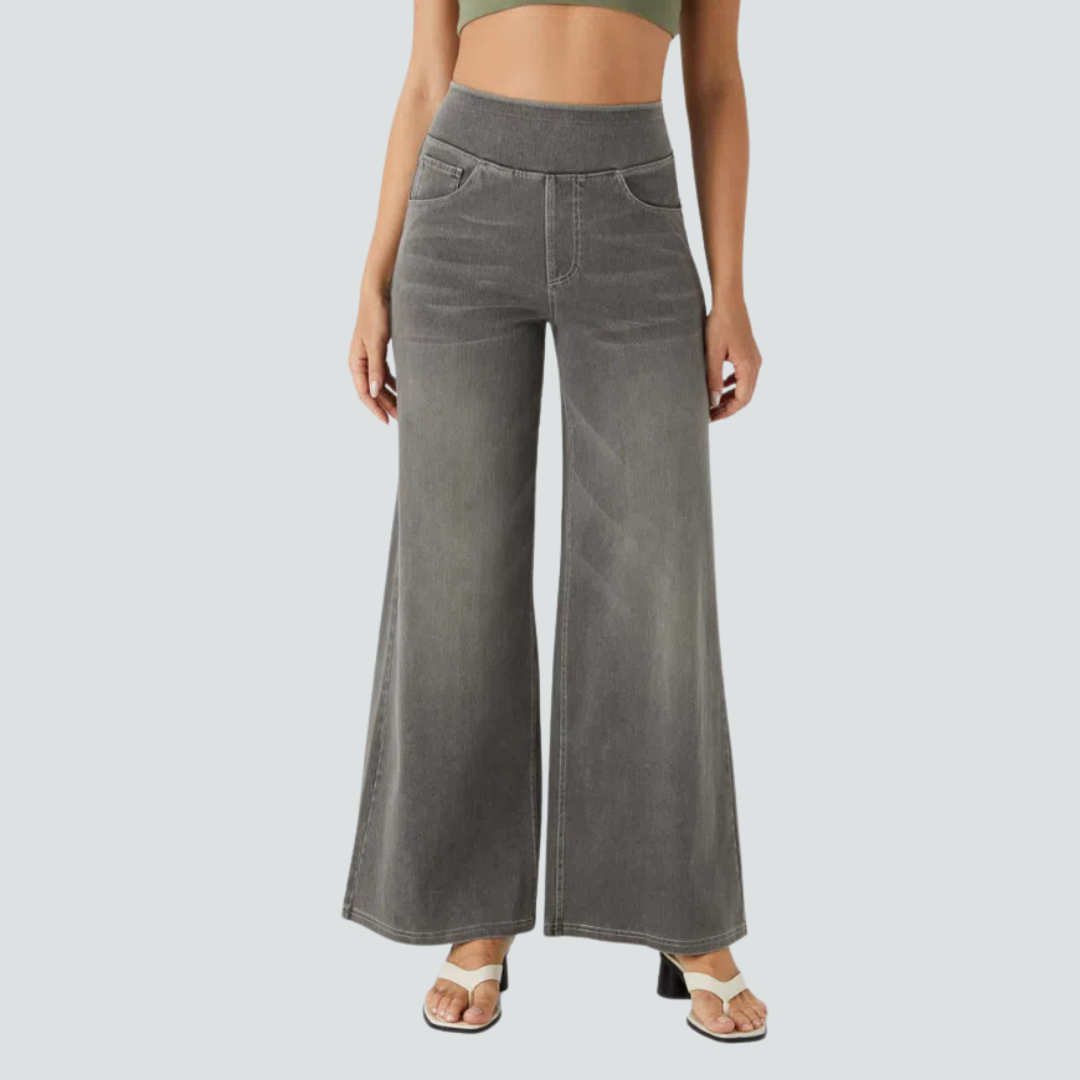 Levoire | Largeur Jeans Extensibles Fer noir Denim Gray