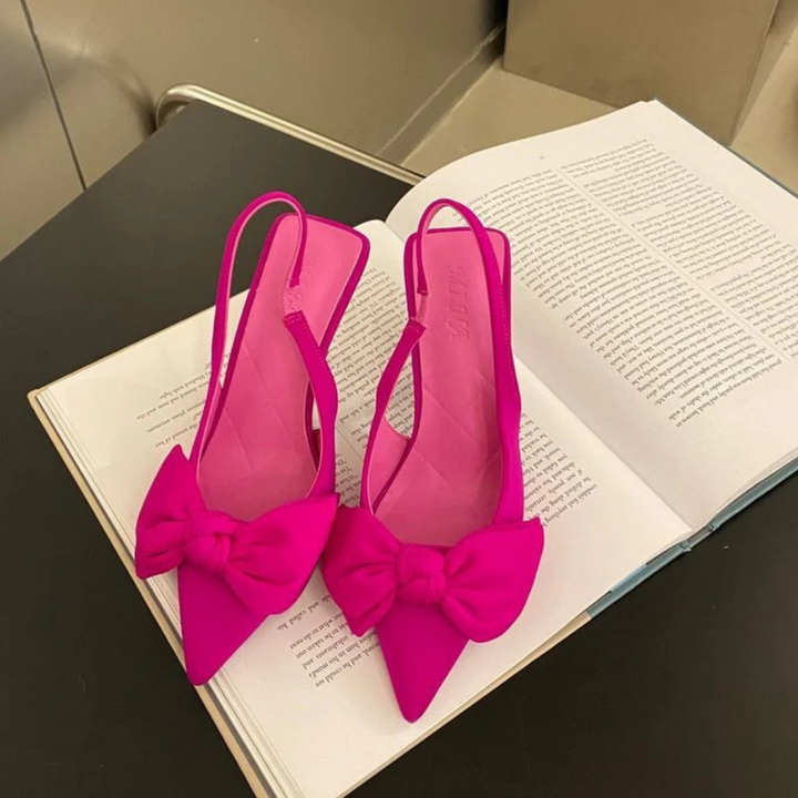 Levoire | Sandales À Levoire | Talons Avec Nœud Pour - Femmes - Bout Pointu Rose