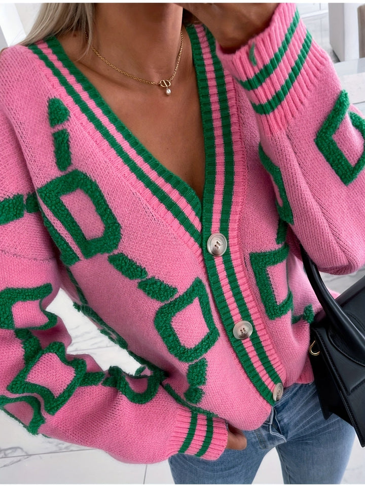 Levoire | Gilet En Tricot Géométrique Chaud