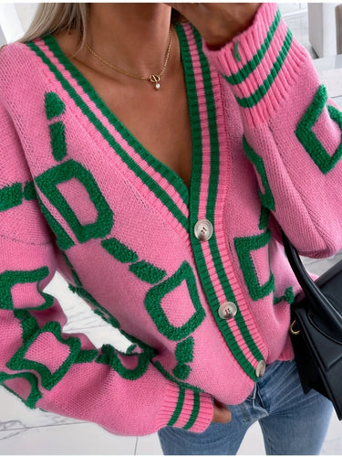 Levoire | Gilet En Tricot Géométrique Chaud