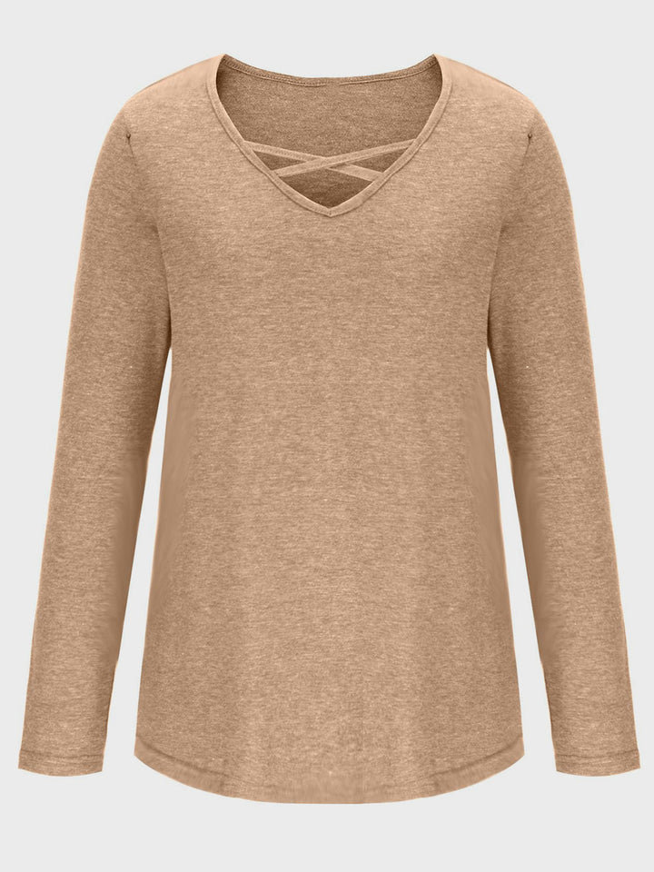 Levoire | Risti V-neck Long Sleeve T-shirt