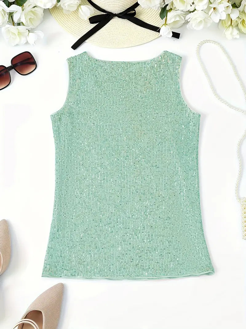 Levoire | Haut De Maillot Sans Manches Avec Des Paillettes