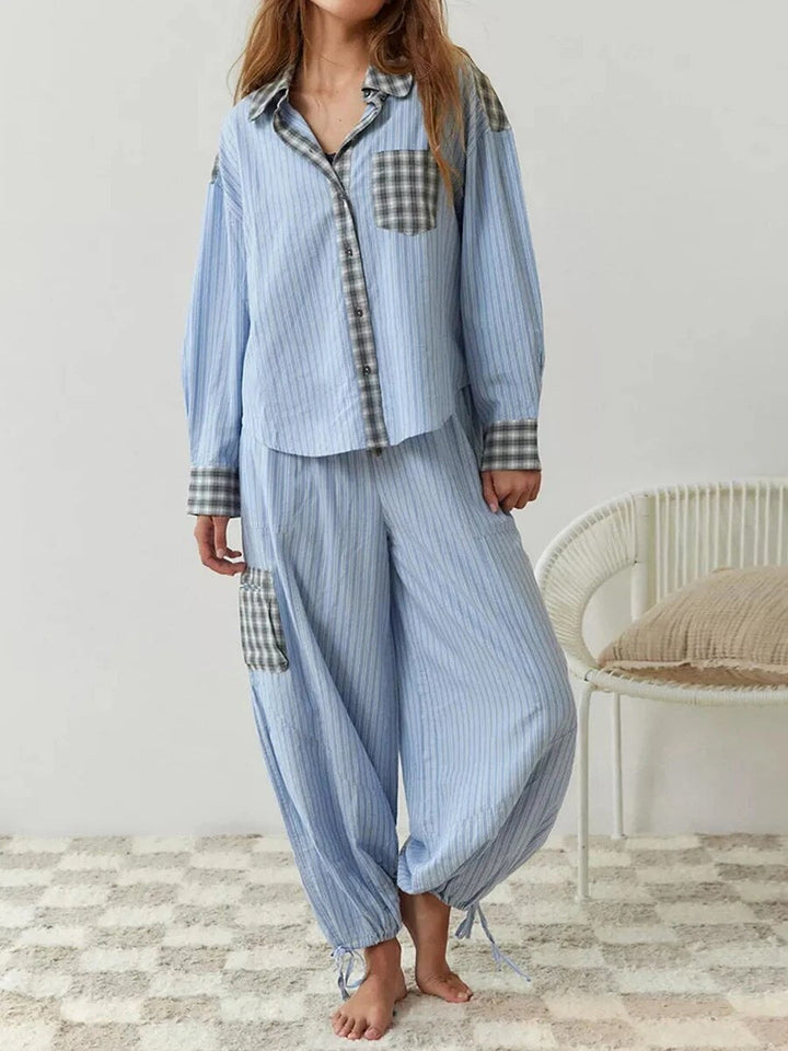Levoire | Pyjamas Confortables Et Amples Bleu