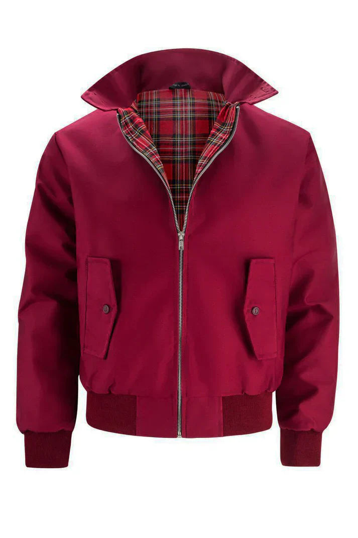 Levoire | Veste Élégante Avec Doublure À Carreaux Bourgogne