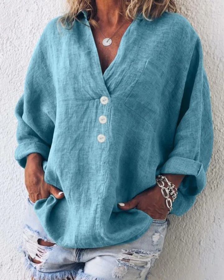 Levoire | BLOUSE AU STYLE IBIZA Bleu