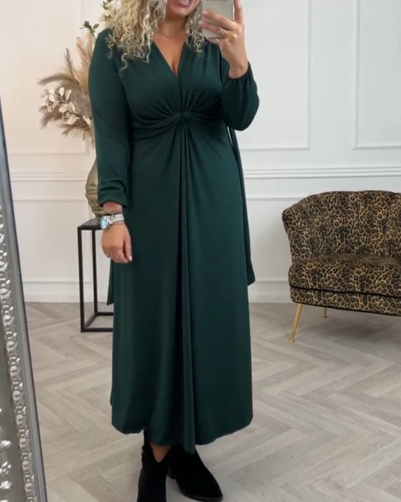 Levoire | Robe Unie À Manches Longues