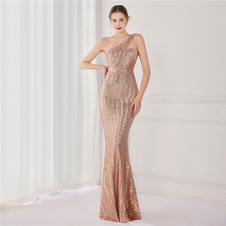 Levoire | Robe de soirée décontractée et élégante Or