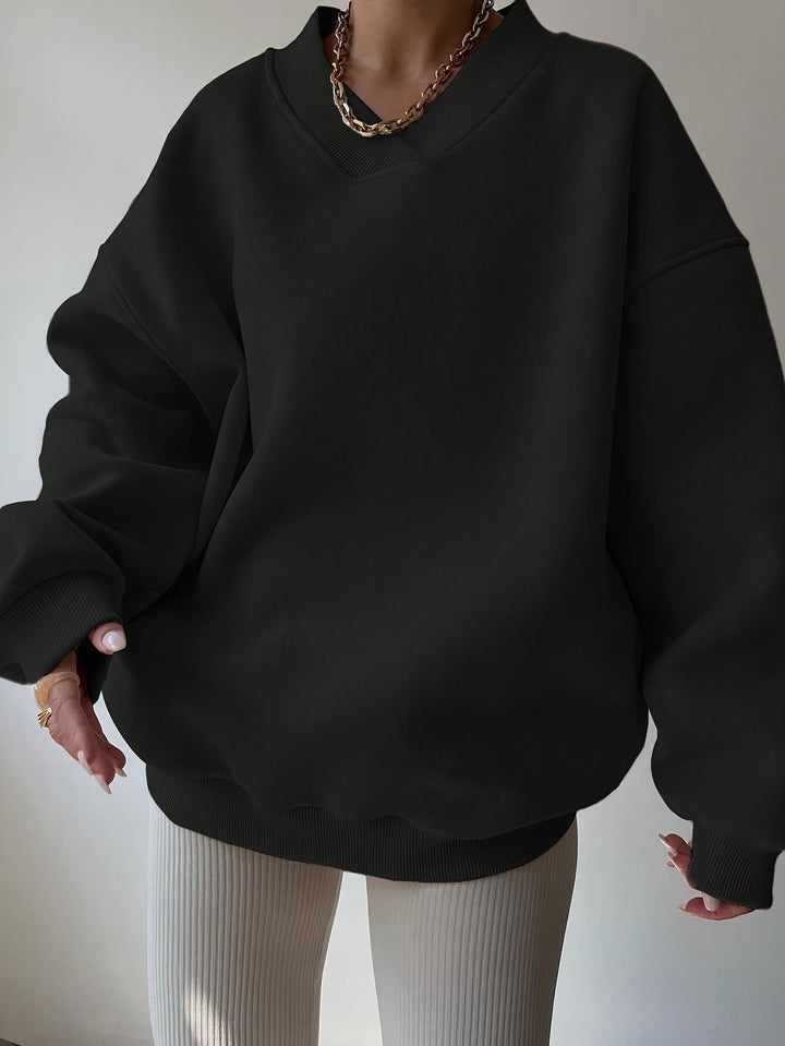 Levoire | Sweatshirt À Col Rond Avec Épaules Tombantes