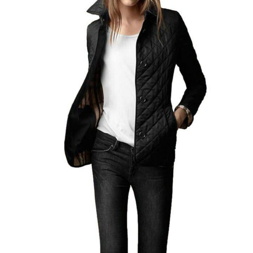 Levoire | Veste Pour Femmes Élégante Matelassée Noir