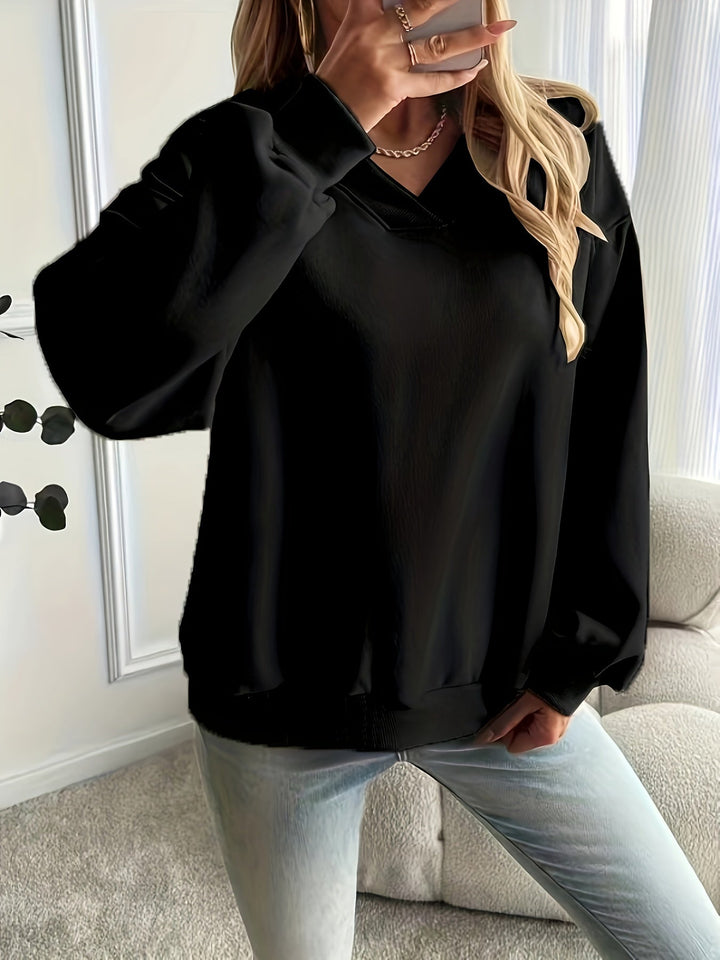 Levoire | Sweatshirt À Col Rond Avec Épaules Tombantes
