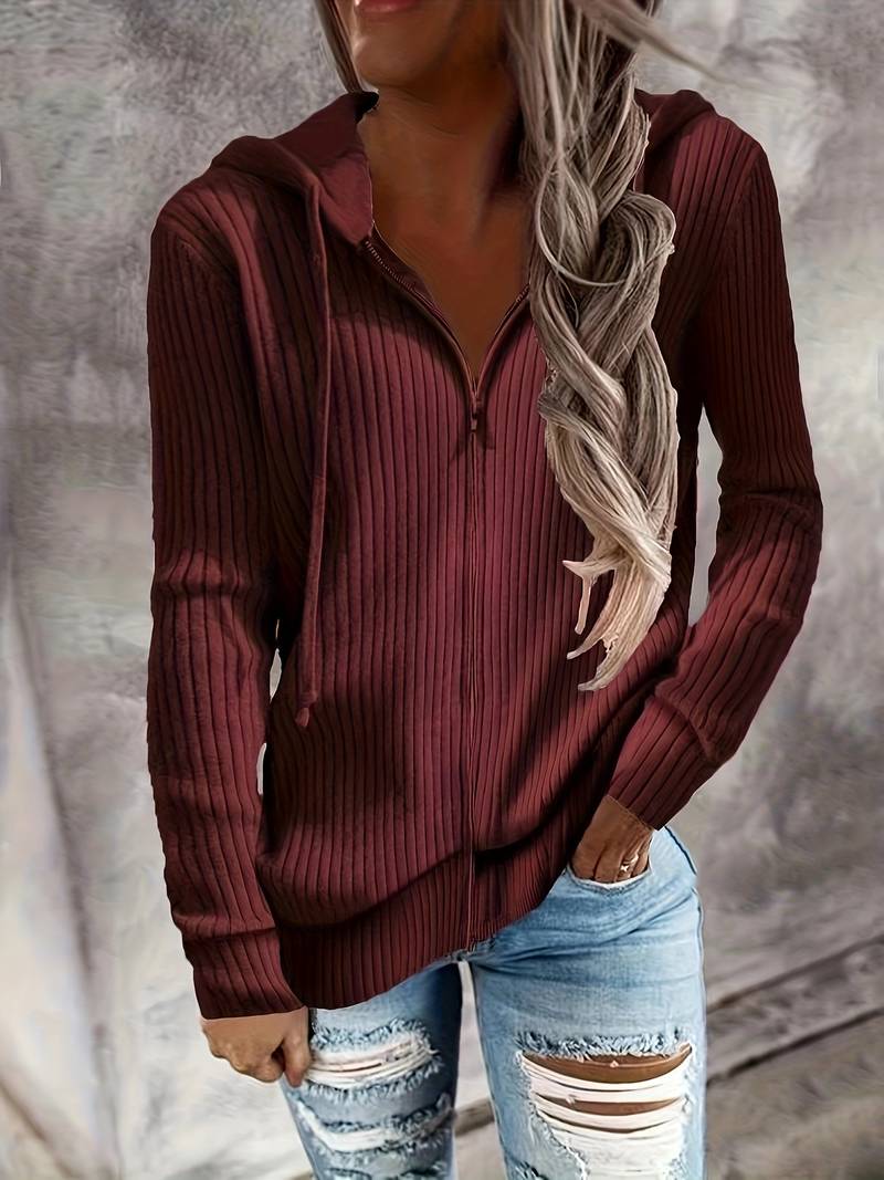 Levoire | Veste En Tricot Avec Capuche