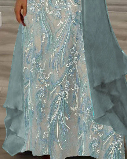 Levoire | Robe Maxi À Fleurs 2 Pièces