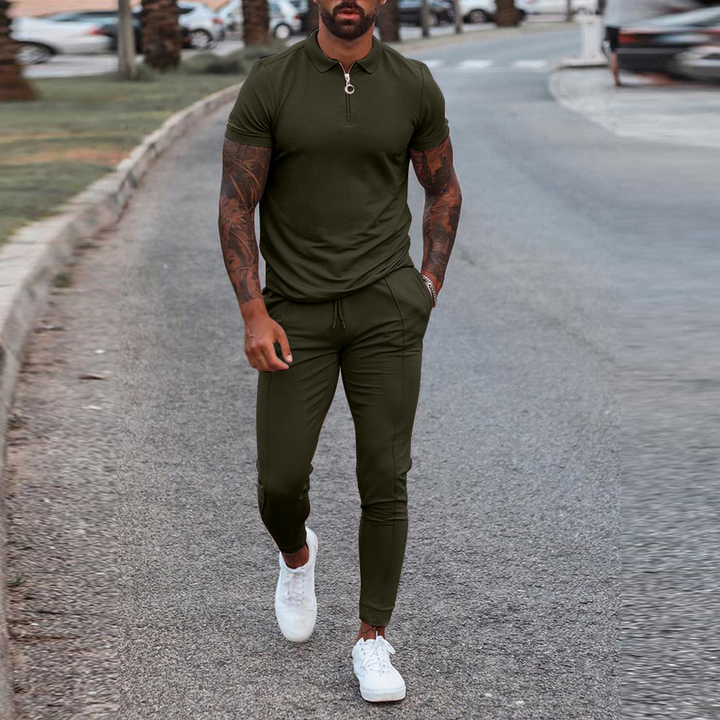 Levoire | Ensemble De Survêtement Pour Hommes 2 Pièces Vert armée