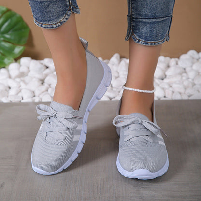 Levoire | Chat De Toit Belles Chaussures Basses À Lacets Pour Femmes Gris