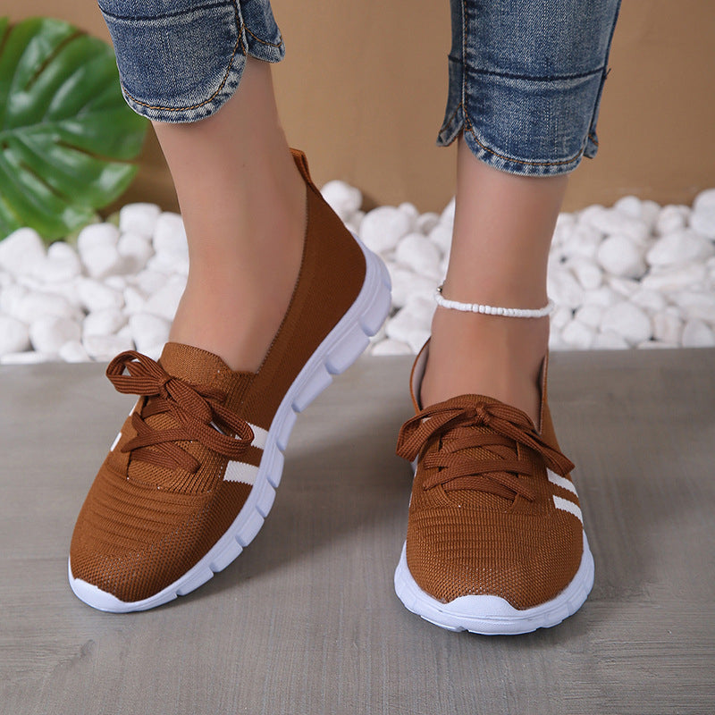 Levoire | Chat De Toit Belles Chaussures Basses À Lacets Pour Femmes Braun