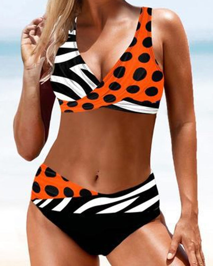 Levoire | Bikini Avec Maillot De Bain Coloré Orange