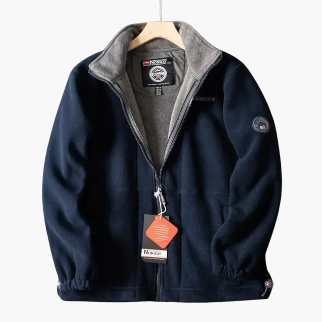 Levoire | Vêtements à manches longues en polaire plus chauds avec zip Bleu