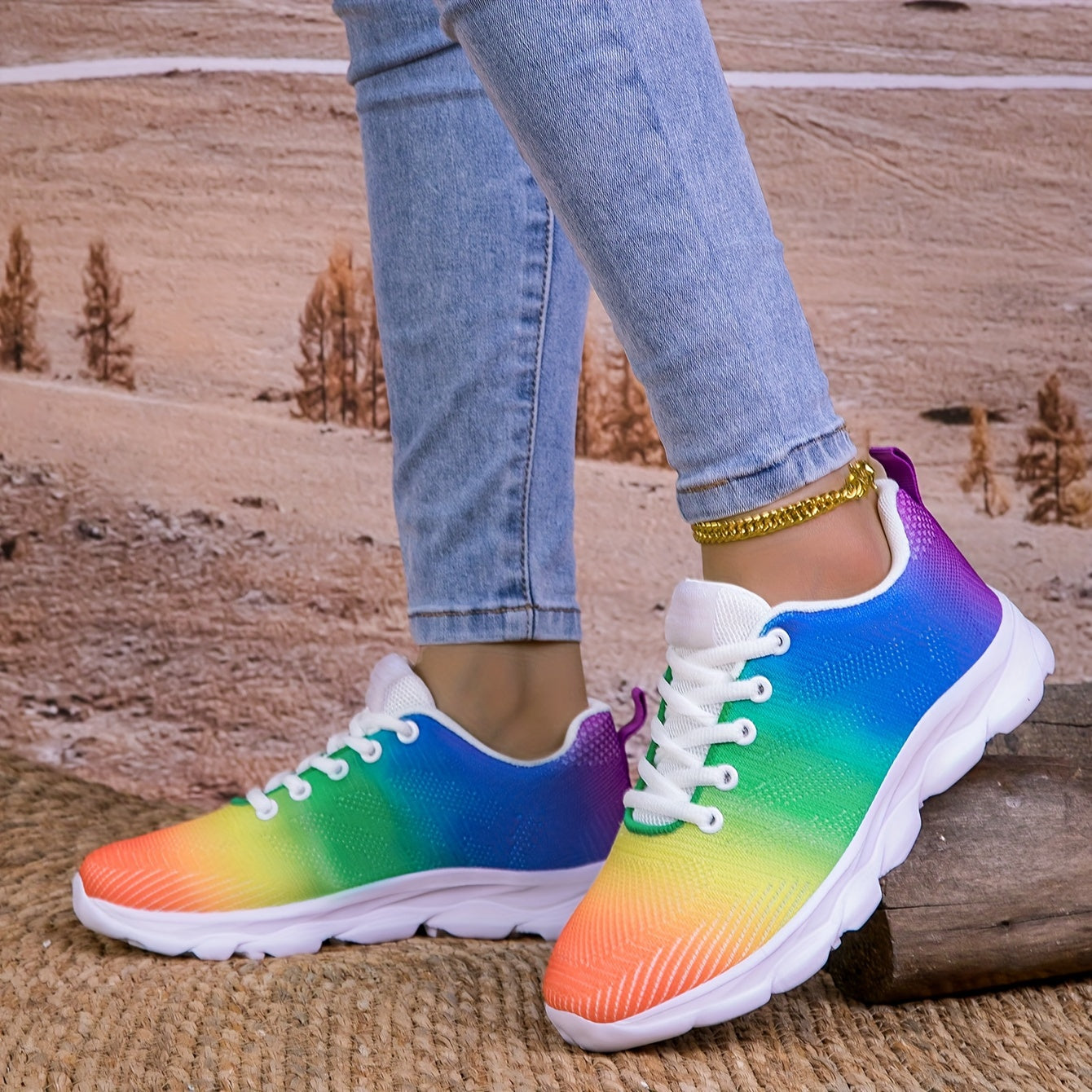 Levoire | Respirant Tricoté Femme Baskets Couleur de mélange