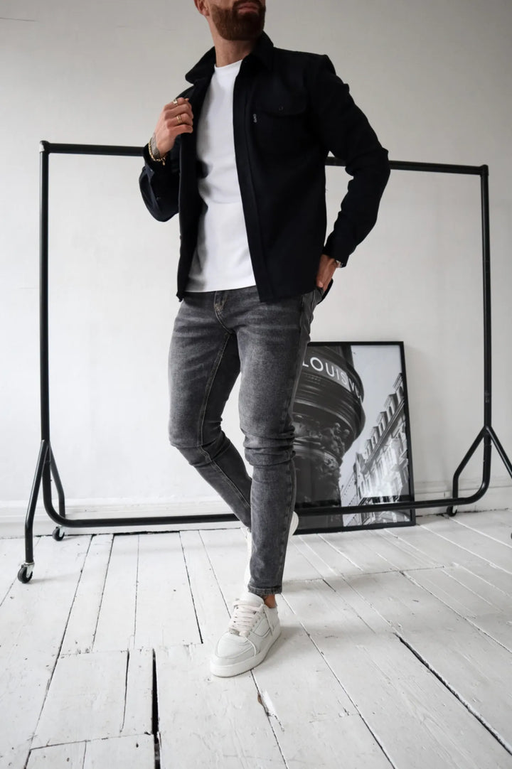 Levoire | Chemise Moderne Pour Hommes Noir