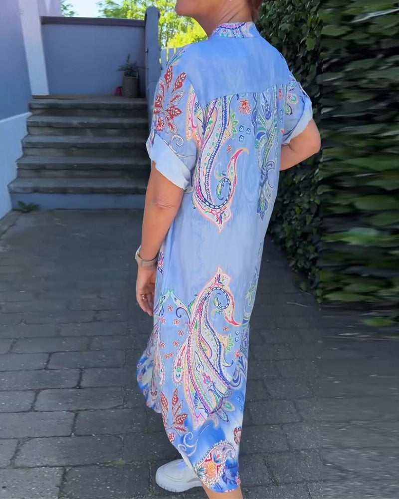 Levoire | Robe Avec Décolleté En V Et Manches Reversées