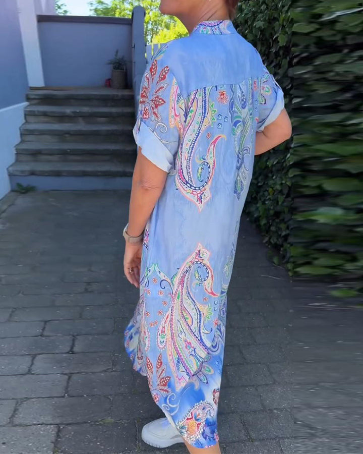 Levoire | Robe Avec Décolleté En V Et Manches Reversées
