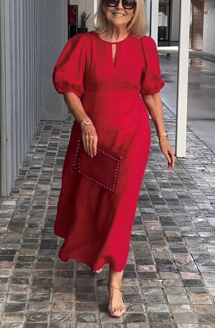 Levoire | Robe Bohème Longue Et Fluide Rouge vin