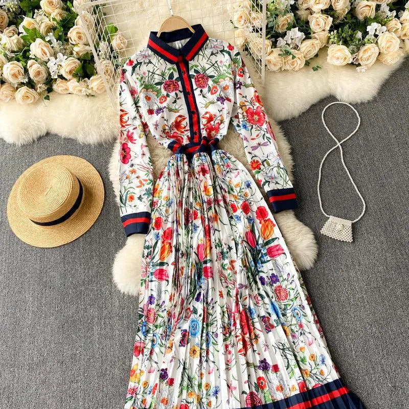 Levoire | Jupe plissée pour femmes avec imprimé