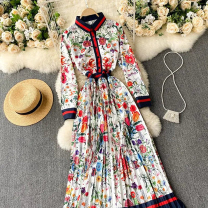 Levoire | Jupe plissée pour femmes avec imprimé