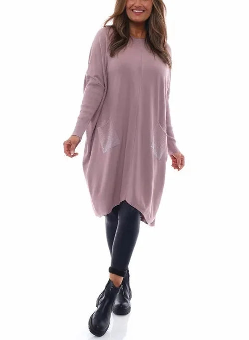 Levoire | Robe D'Été Pour Femmes Avec Décolleté En V Robe Légère De Loisirs Rosa