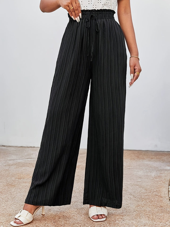 Levoire | Lörpö Vêtements De Contour Pantalons D'Été En Couleur Unie Noir