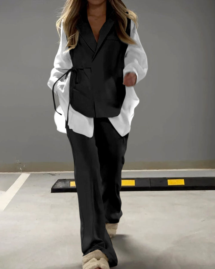 Levoire | Costume Pantalon Élégant Noir
