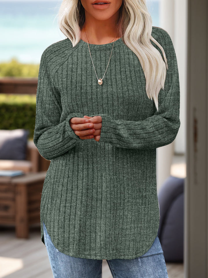 Levoire | Col rond T-shirt à manches raglan Moos