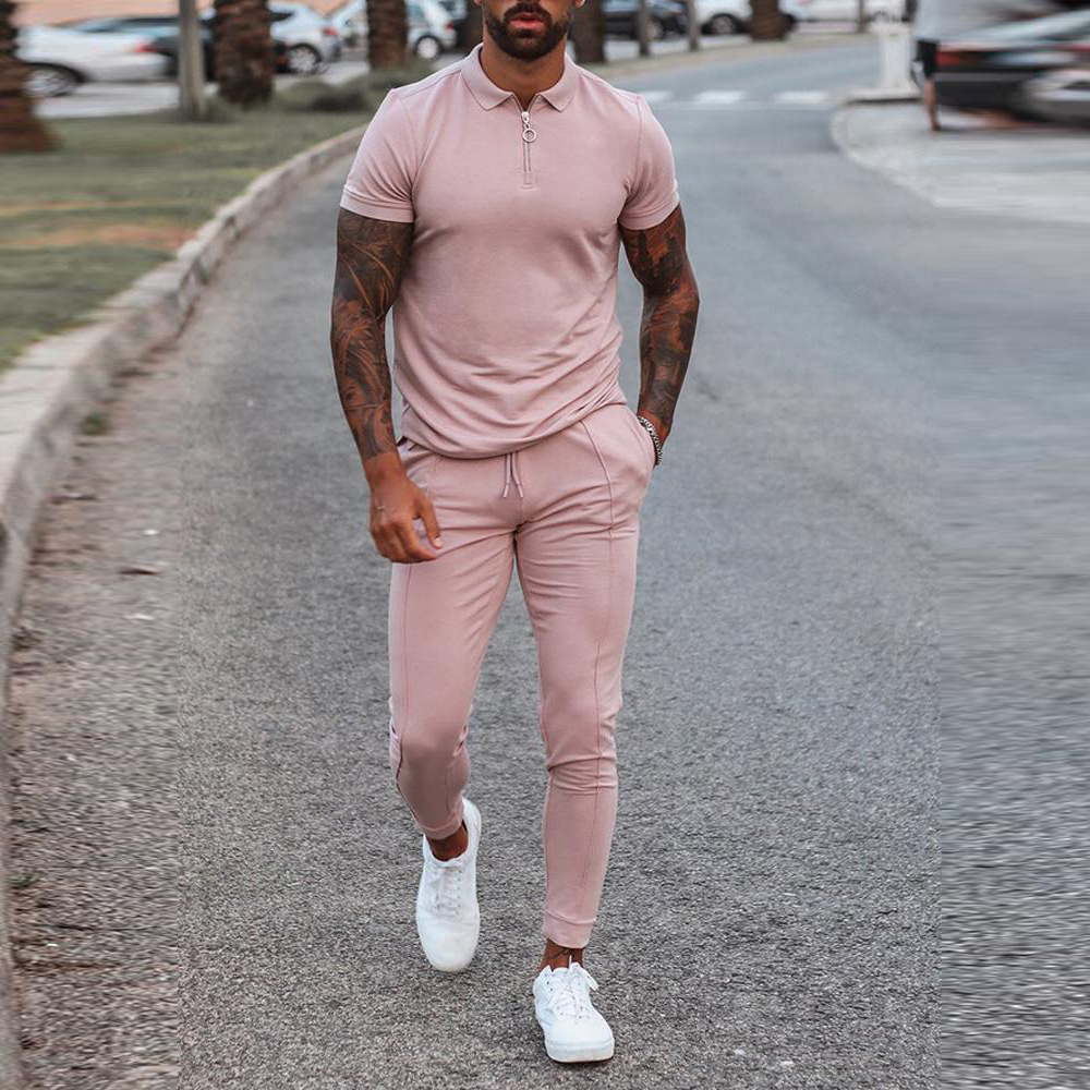 Levoire | Ensemble De Survêtement Pour Hommes 2 Pièces Rosa
