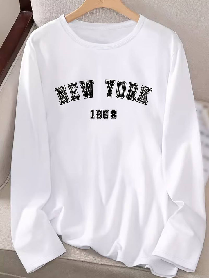 Levoire | T-Shirt À Col Rond Avec Impression New York