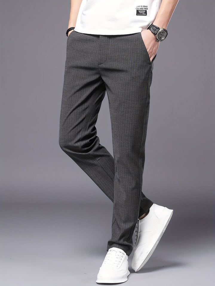 Levoire | Pantalons Stretch Slim Fit À Jambe Droite