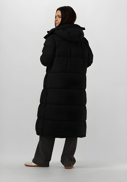 Levoire | Long warm hooded jacket with zipper