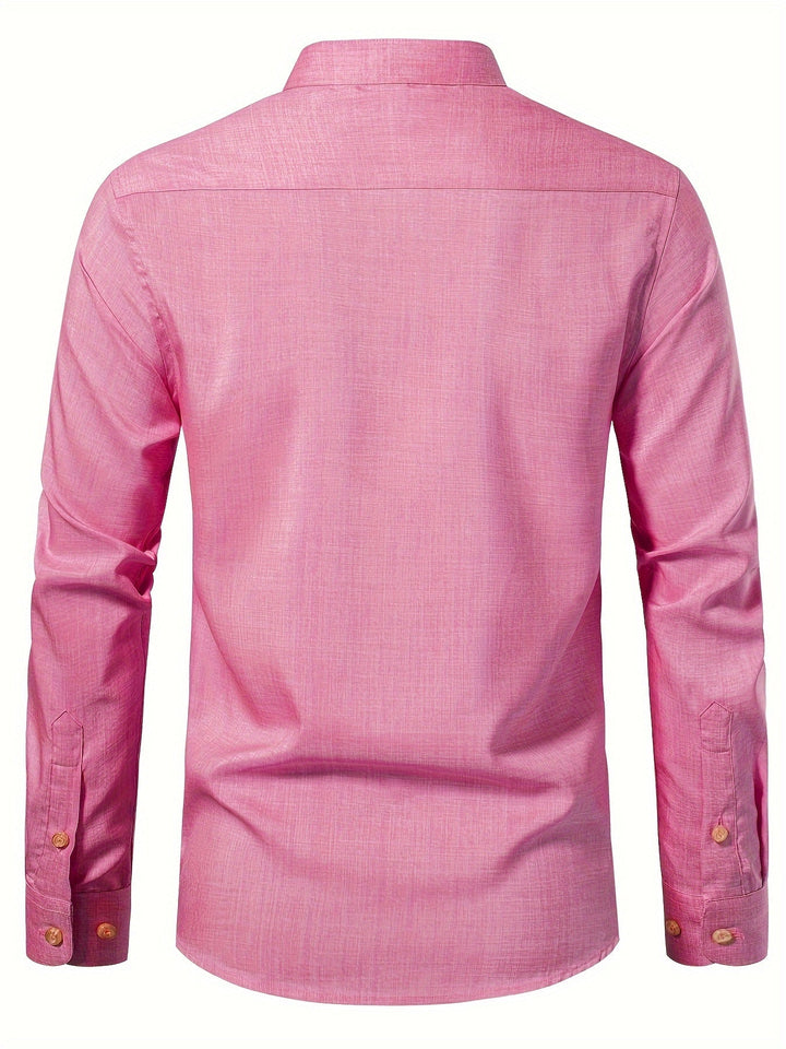 Levoire | Chemise Décontractée Légère À Manches Longues Pour Hommes