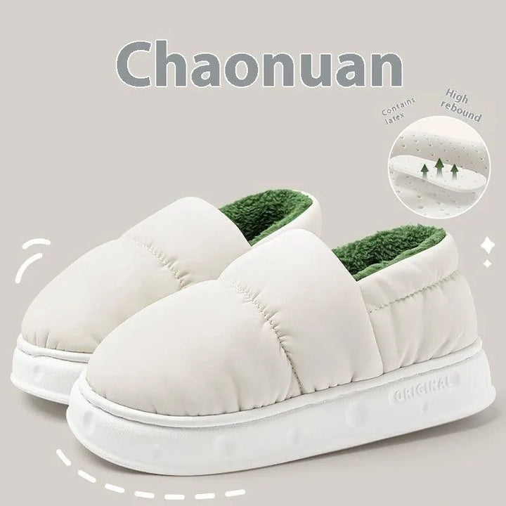 Levoire | Chausson en velours de coton chaud antidérapant Blanc