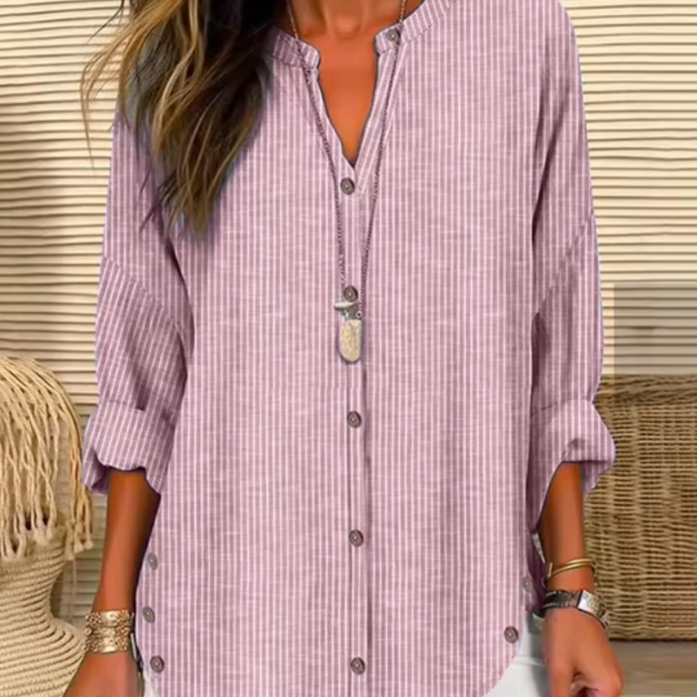 Levoire | Blouse En Lin Pour Femmes Rosa