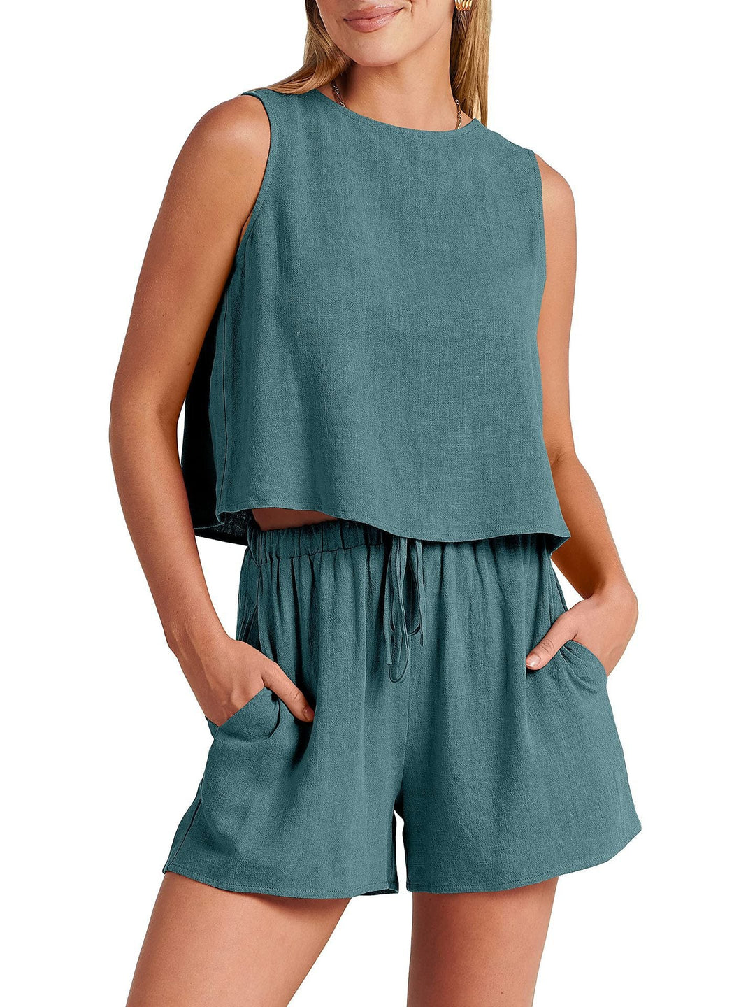 Levoire | Robe En Coton Douce Pour Femmes Bleu
