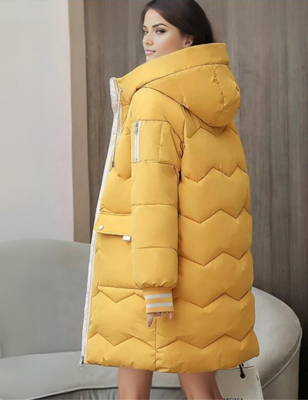 Levoire | Veste À Capuche Longue À Manches Longues Avec Poches Profondes