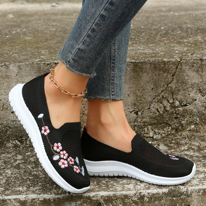 Levoire | Chaussures Avec Broderie De Fleurs