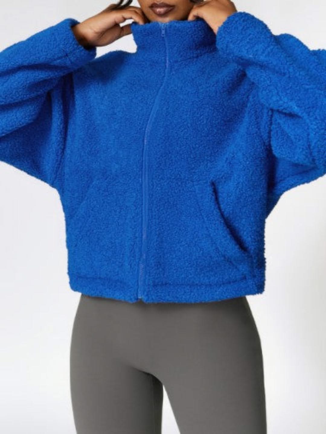 Levoire | Veste En Cachemire Avec Fermeture Éclair Pour Femmes Stylo bleu