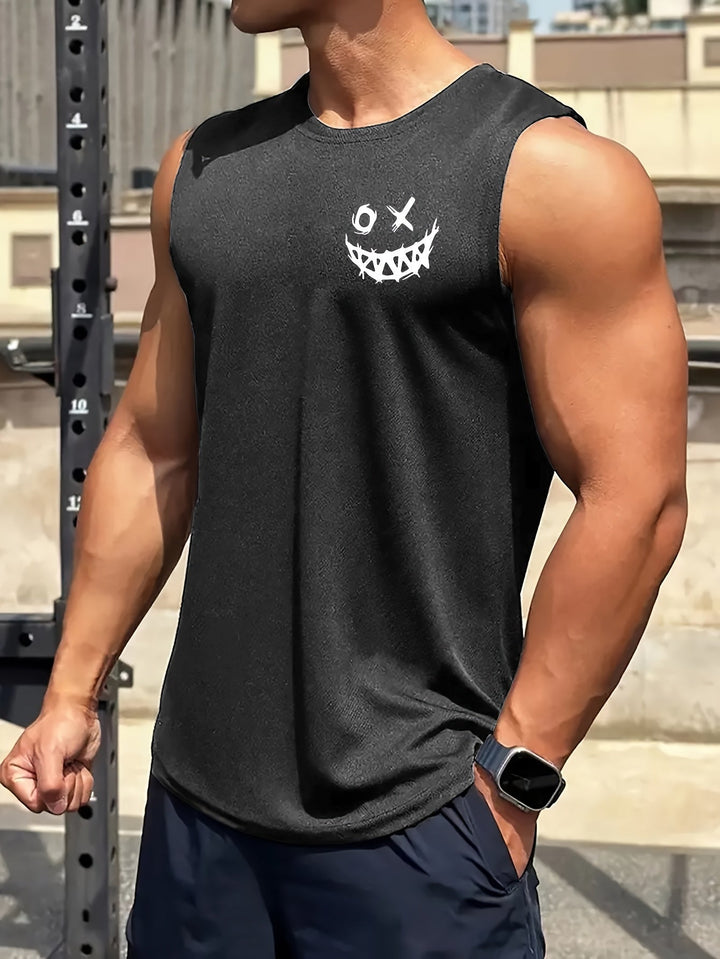 Levoire | Visage Souriant T-Shirt Gris foncé